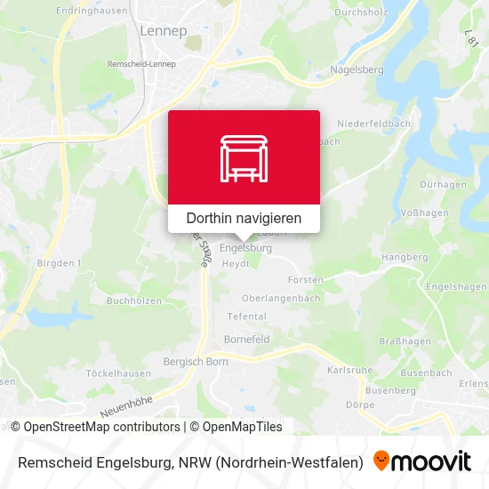 Remscheid Engelsburg Karte