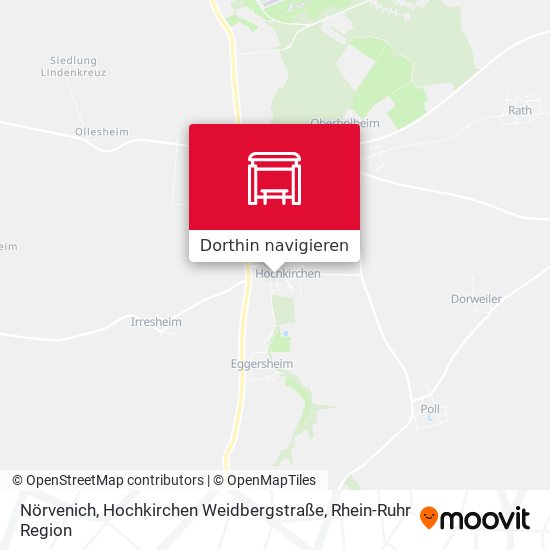 Nörvenich, Hochkirchen Weidbergstraße Karte