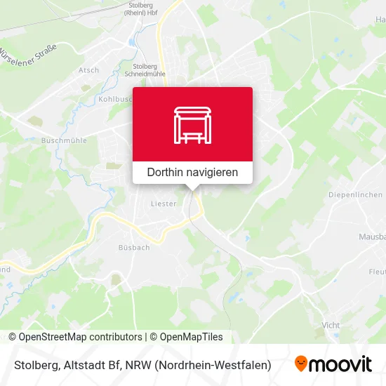 Stolberg, Altstadt Bf Karte