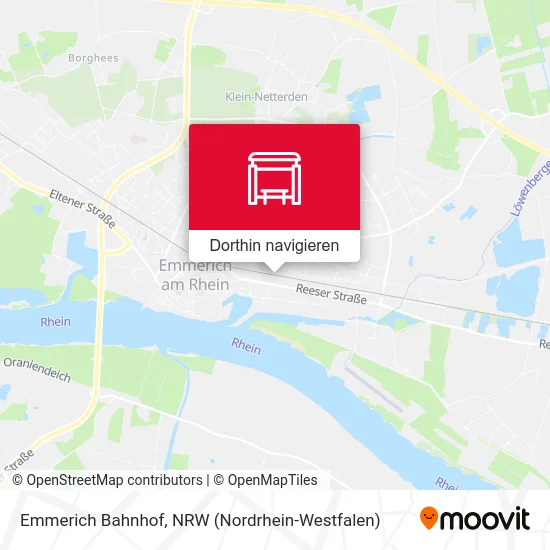 Emmerich Bahnhof Karte