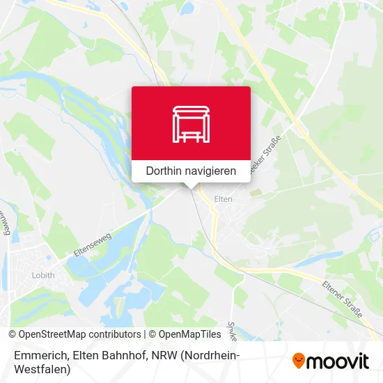 Emmerich, Elten Bahnhof Karte