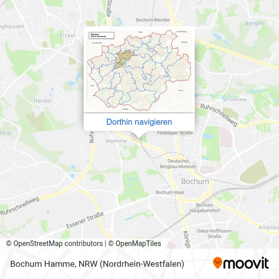Bochum Hamme Karte