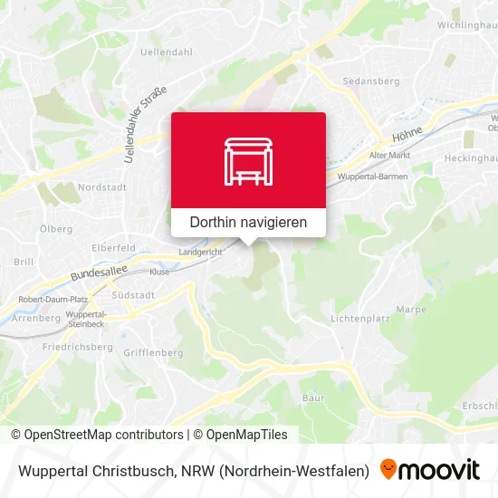 Wuppertal Christbusch Karte