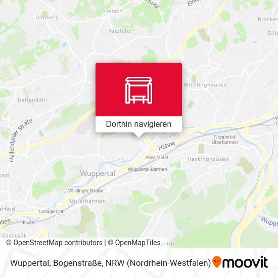 Wuppertal, Bogenstraße Karte