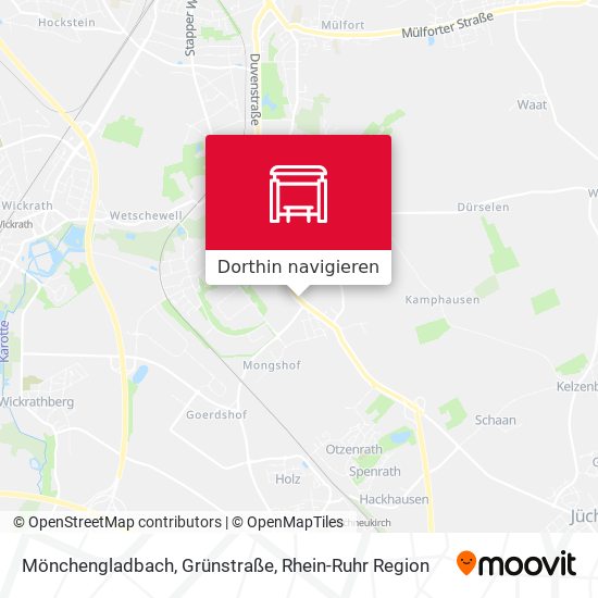 Mönchengladbach, Grünstraße Karte