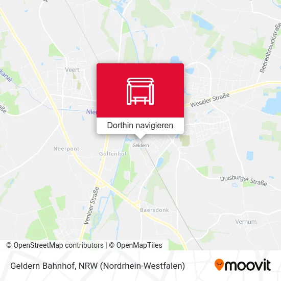 Geldern Bahnhof Karte