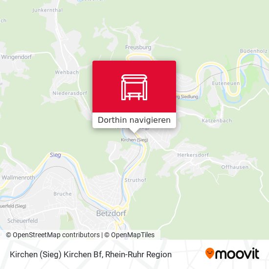 Kirchen (Sieg) Kirchen Bf Karte