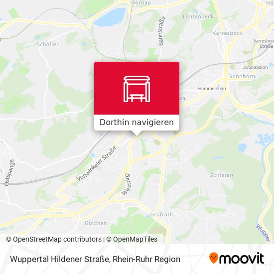 Wuppertal Hildener Straße Karte