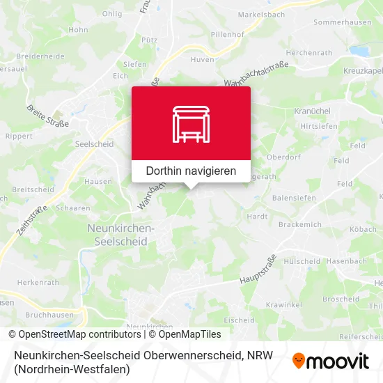 Neunkirchen-Seelscheid Oberwennerscheid Karte