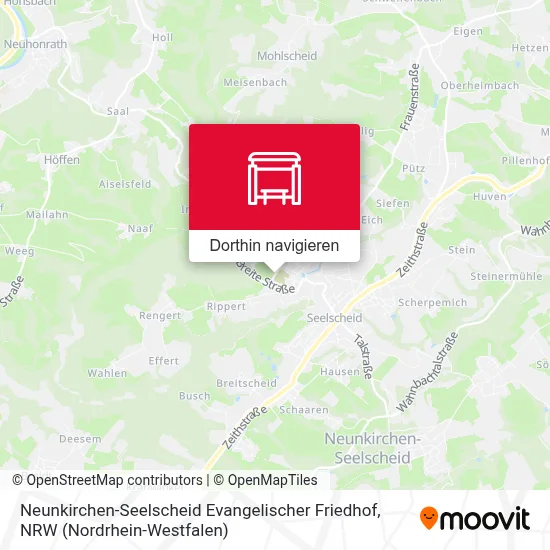 Neunkirchen-Seelscheid Evangelischer Friedhof Karte