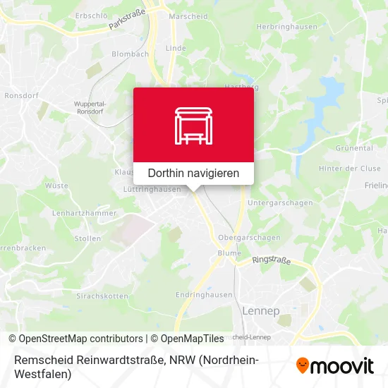 Remscheid Reinwardtstraße Karte
