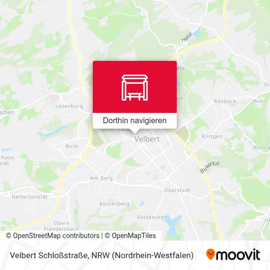 Velbert Schloßstraße Karte