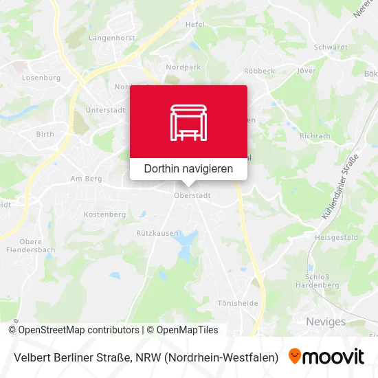 Velbert Berliner Straße Karte