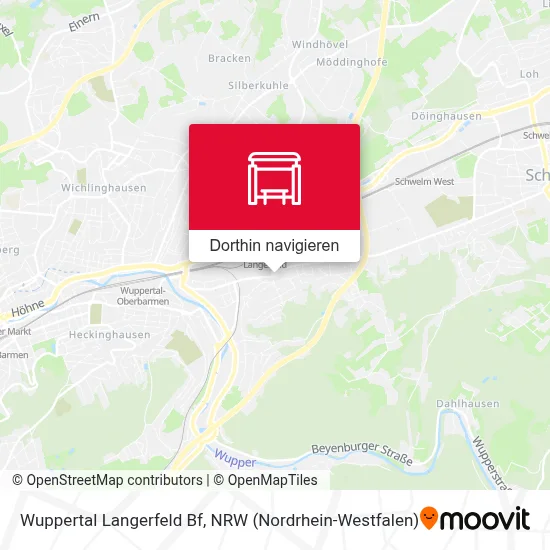 Wuppertal Langerfeld Bf Karte