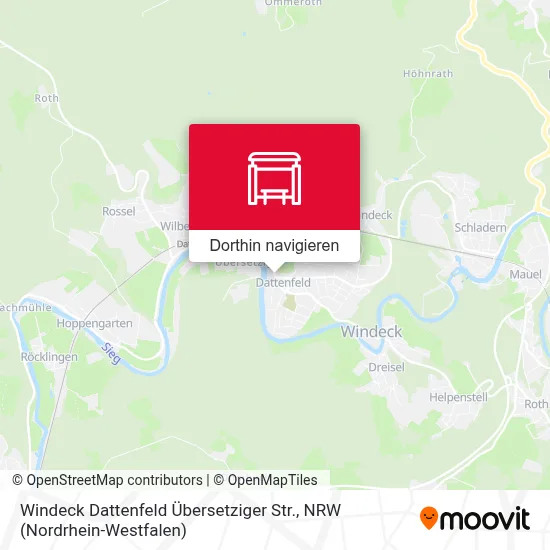 Windeck Dattenfeld Übersetziger Str. Karte