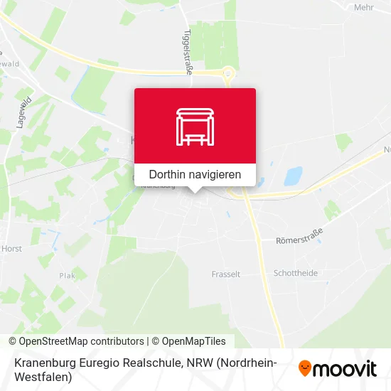 Kranenburg Euregio Realschule Karte