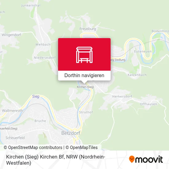 Kirchen (Sieg) Kirchen Bf Karte