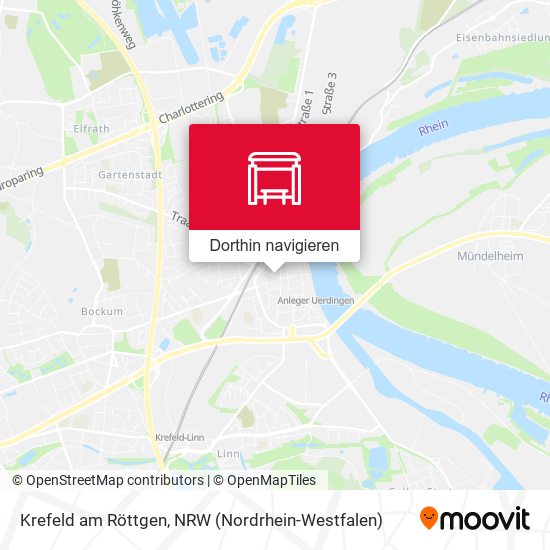 Krefeld am Röttgen Karte