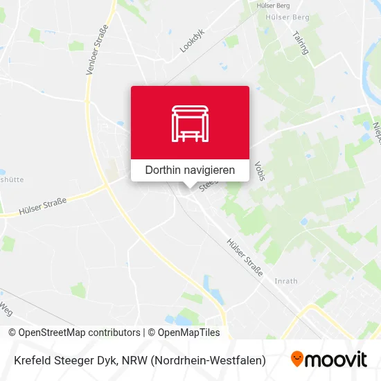 Krefeld Steeger Dyk Karte