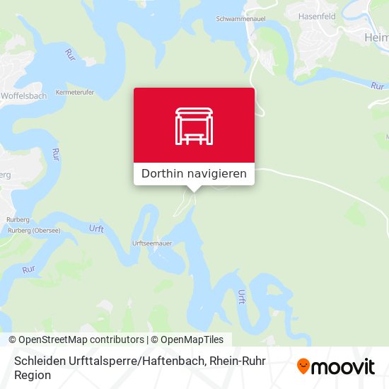 Schleiden Urfttalsperre / Haftenbach Karte