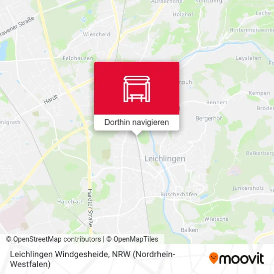 Leichlingen Windgesheide Karte