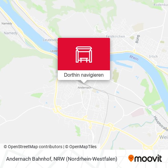 Andernach Bahnhof Karte