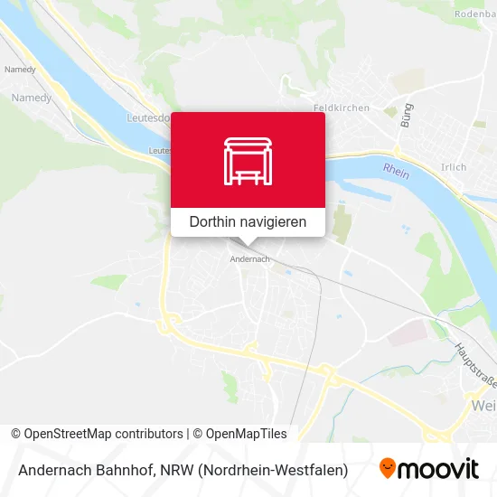 Andernach Bahnhof Karte