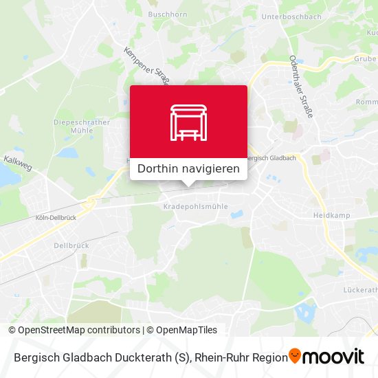 Bergisch Gladbach Duckterath (S) Karte