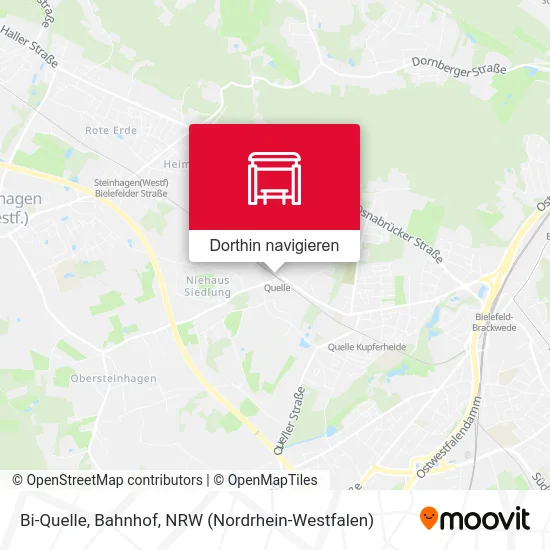 Bi-Quelle, Bahnhof Karte