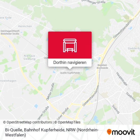 Bi-Quelle, Bahnhof Kupferheide Karte