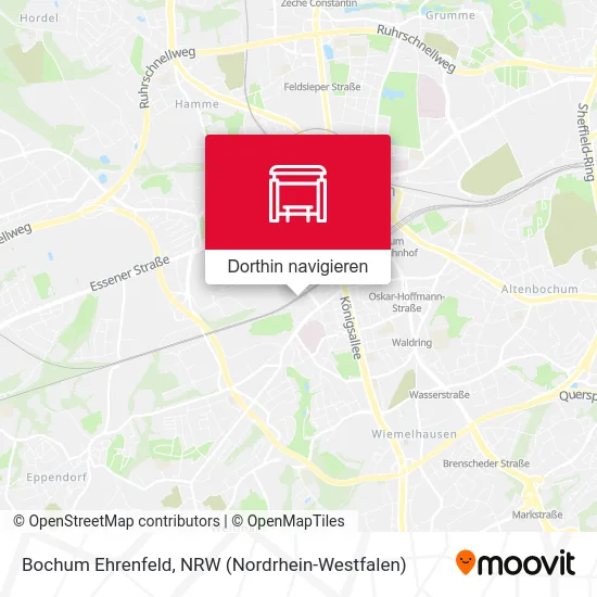 Bochum Ehrenfeld Karte