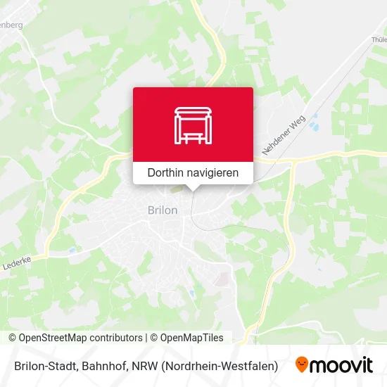 Brilon-Stadt, Bahnhof Karte
