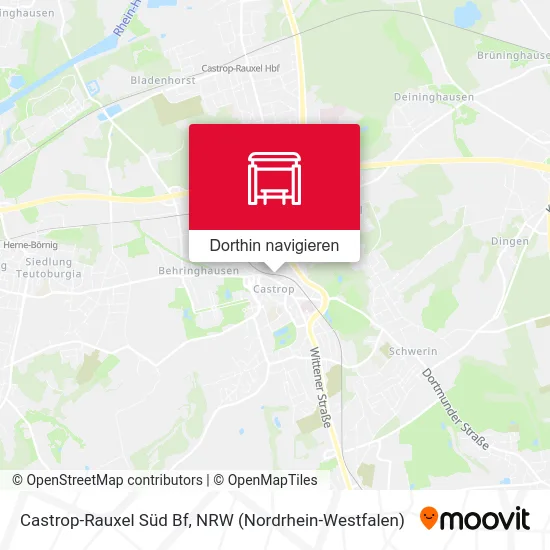 Castrop-Rauxel Süd Bf Karte