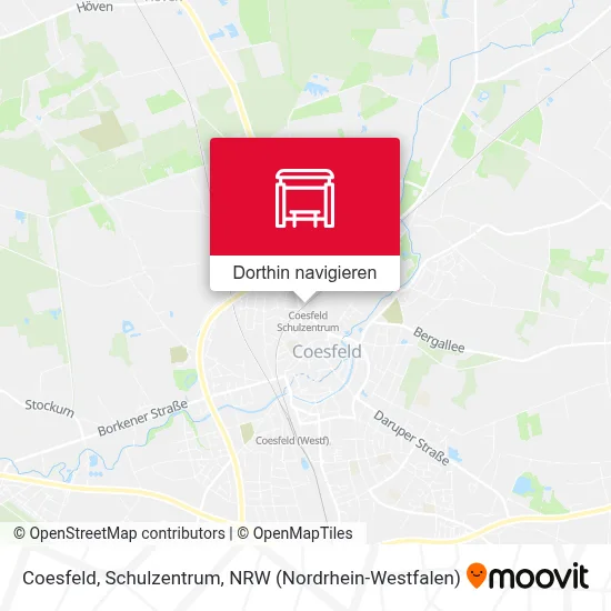 Coesfeld, Schulzentrum Karte