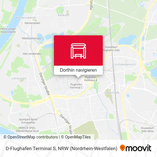 D-Flughafen Terminal S Karte