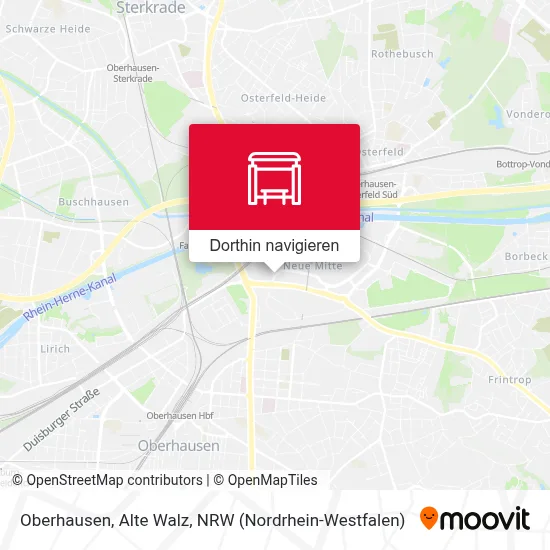 Oberhausen, Alte Walz Karte