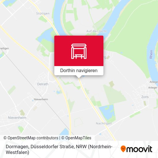 Dormagen, Düsseldorfer Straße Karte
