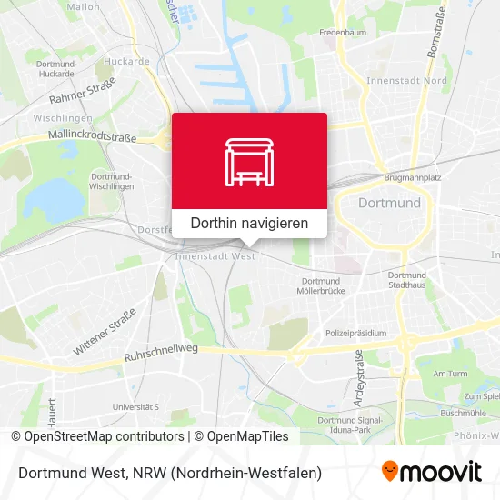 Dortmund West Karte