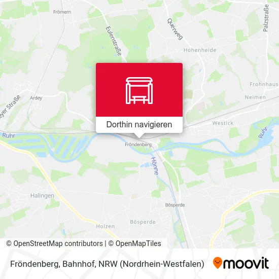 Fröndenberg, Bahnhof Karte