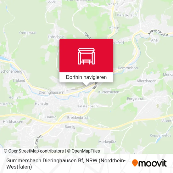 Gummersbach Dieringhausen Bf Karte