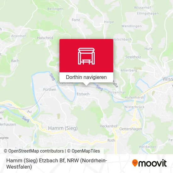 Hamm (Sieg) Etzbach Bf Karte