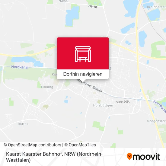 Kaarst Kaarster Bahnhof Karte