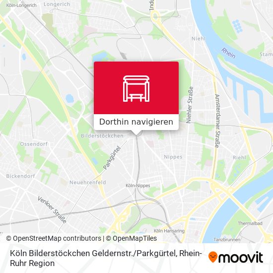 Köln Bilderstöckchen Geldernstr. / Parkgürtel Karte