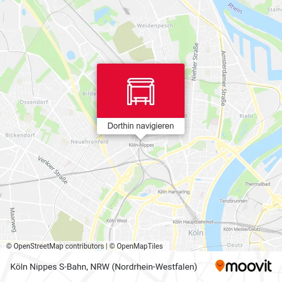 Köln Nippes S-Bahn Karte