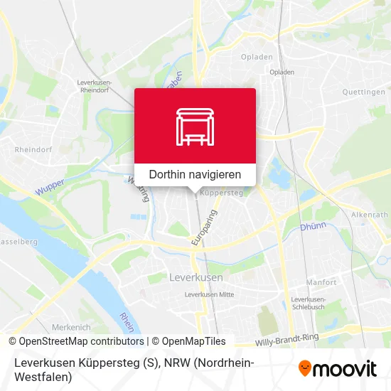 Leverkusen Küppersteg (S) Karte