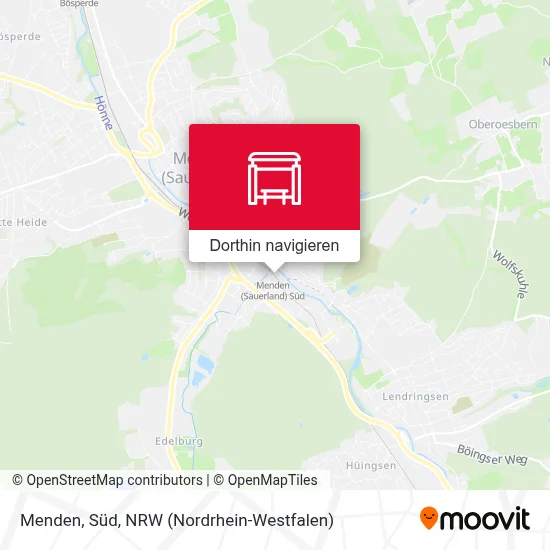 Menden, Süd Karte