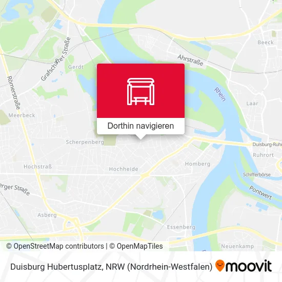 Duisburg Hubertusplatz Karte