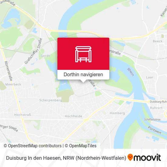 Duisburg In den Haesen Karte