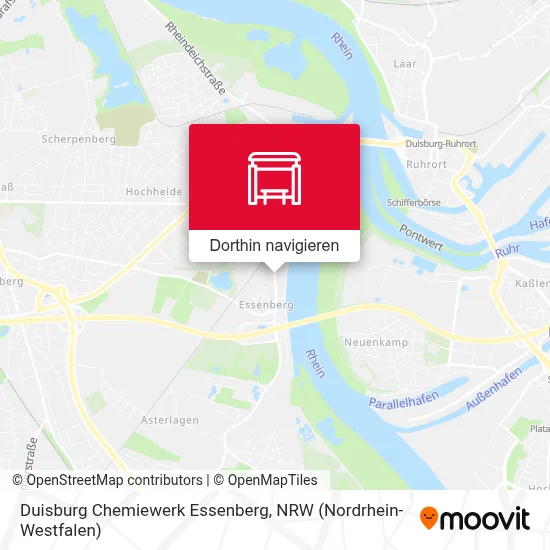 Duisburg Chemiewerk Essenberg Karte