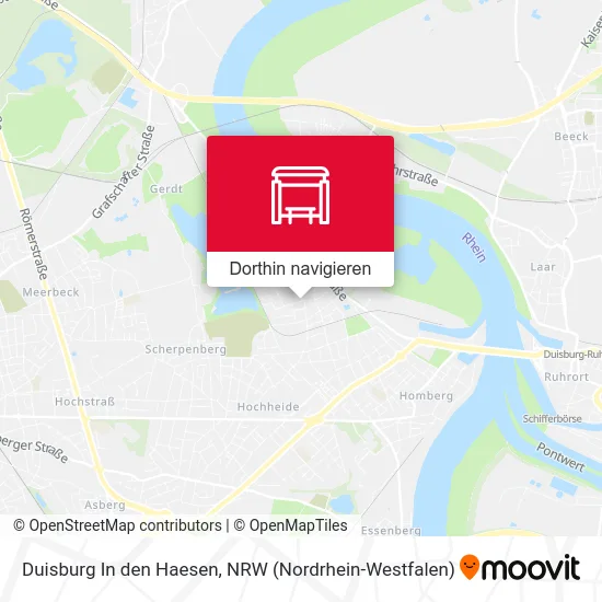 Duisburg In den Haesen Karte